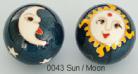 Therapy ball 35mm - Sun Moon #0043 - 2 ball set