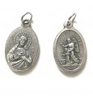 Religious Medal Sacred Hear of Jesus/Guardian Angel 