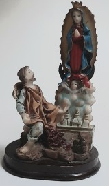 Our Lady of Guadalupe and Juan Diego Statue 6"H