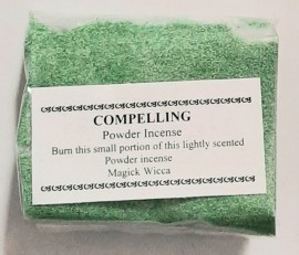 Magick Wicca Incense Powder COMPELLING