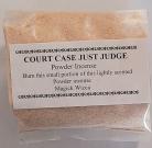 Magick Wicca Incense Powder COURT CASE JUST JUDGE