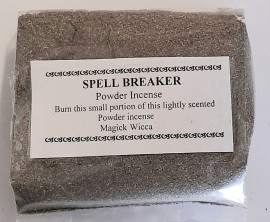 Magick Wicca Incense Powder Spell Breaker