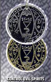 Symbol Necklaces Control Evil Spirits-Silver