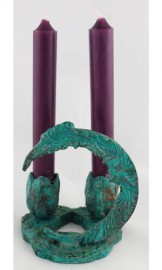 Crescent Moon Two Candle Holder