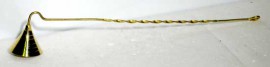 Spiral Handle Brass Candle Snuffer