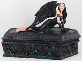 Gothic Angel on Coffin Box