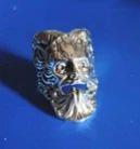 Green Man Adjustable Ring 