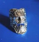 Green Man Adjustable Ring 