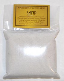 1lb White Incense Burner Sand