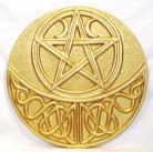 Celtic Moon and Pentacle Altar Tile