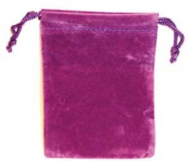 Purple Velveteen Bag  (3