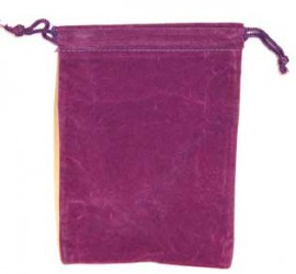 Purple Velveteen Bag  (4 x 5 1/2