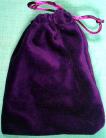 Small Purple Velveteen Bag  (3