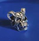 Skull Baphomet Adjustable Ring