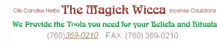 Magic Dust and Eye Pillows - Welcome to The Magick Wicca